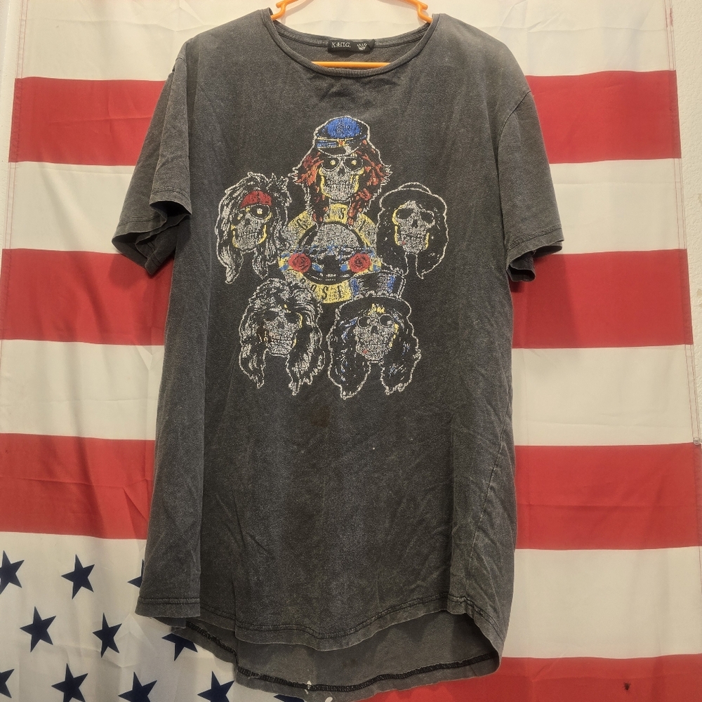 Gray Short Sleeve Tee with Nautical Graphic
